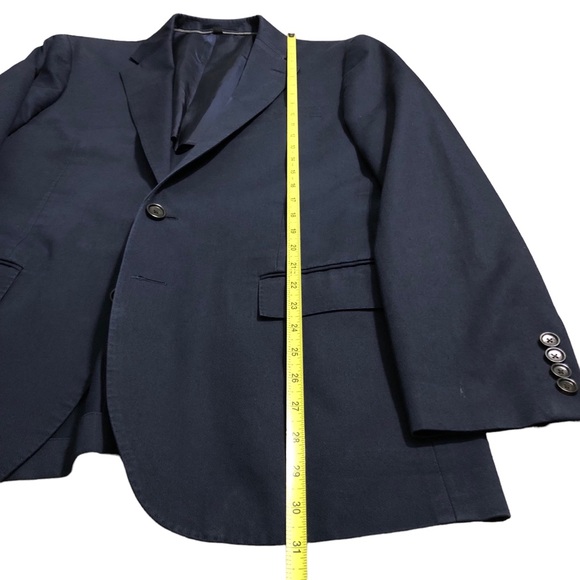 j crew ludlow 40r slim blazer jacket dark blue wool duca visconti di modrone - Picture 10 of 11